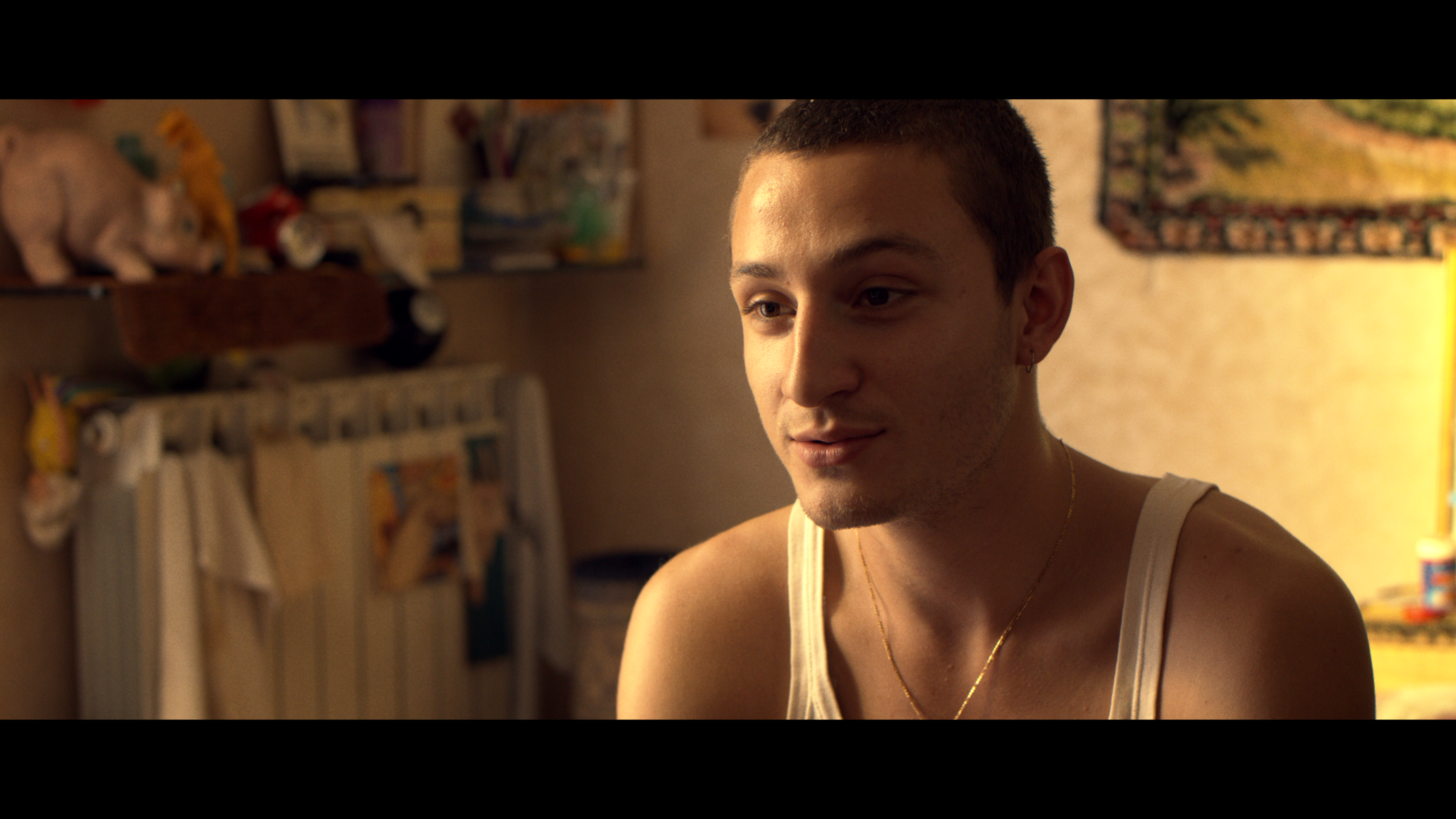 A young man in warm afternoon light